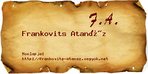 Frankovits Atanáz névjegykártya